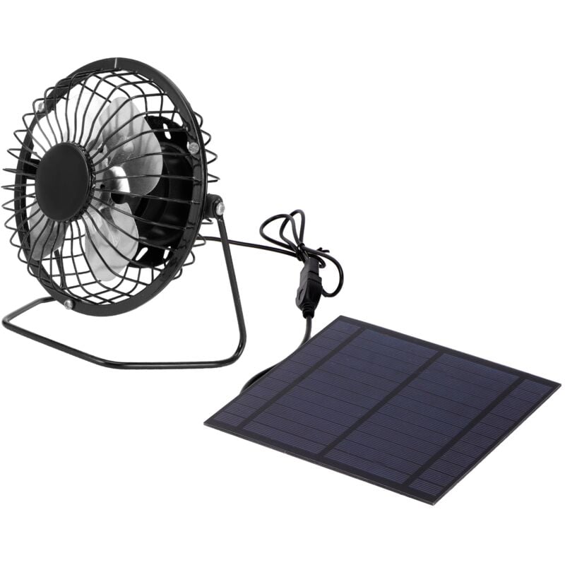 foto del prodotto ej.life pannello solare fotovoltaico da 5 w con ventola di raffreddamento portatile, set per serra
