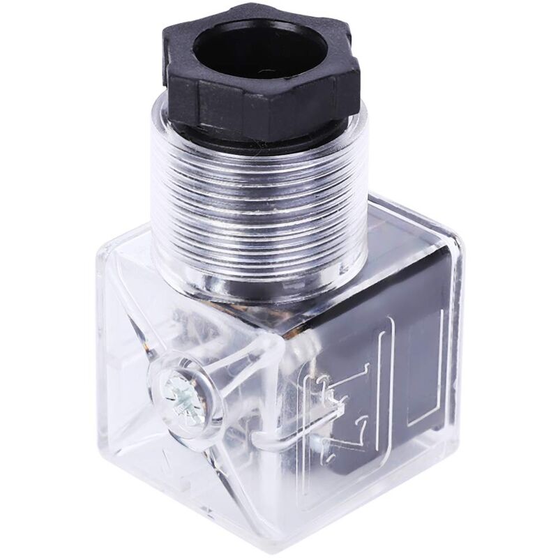 foto del prodotto ej.life pezzi elettrovalvola solenoide idraulica bobina rel elettrovalvola spina con lampada trasparente universale ac 110 220v