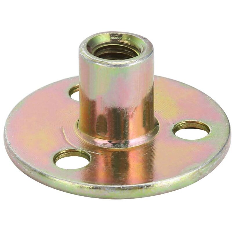 foto del prodotto ej.life pezzi m6 m8 m10 dado di bloccaggio zincato a tre fori dadi per mobili con base rotonda in 3 tipi m837 