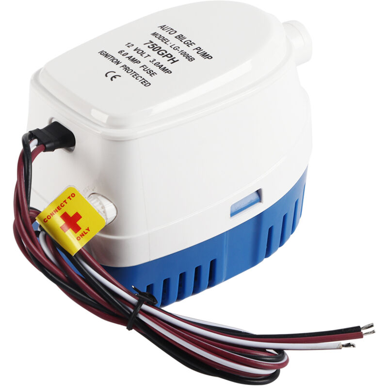 foto del prodotto ej.life pompa di sentina sommergibile automatica da 12 v, 750 gph, con interruttore a galleggiante per barca