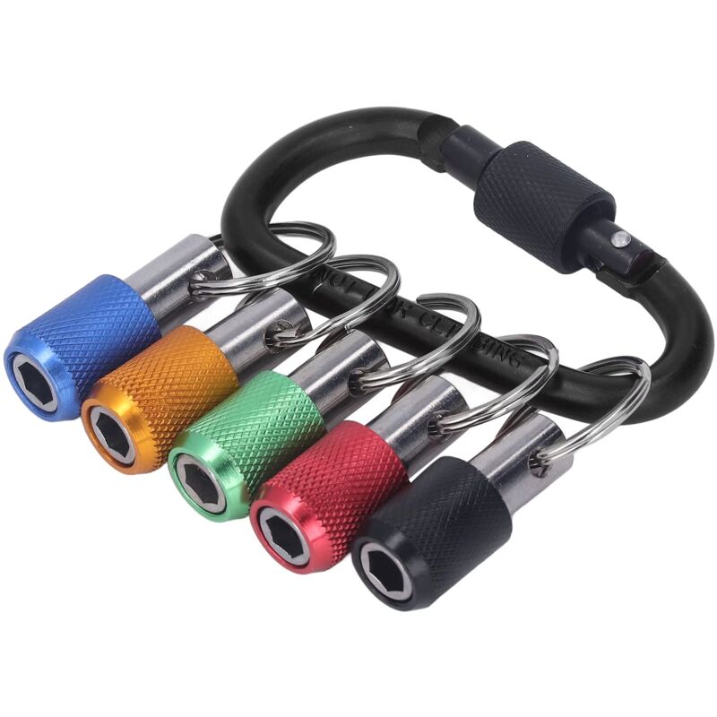 foto del prodotto ej.life portabussole magnetico, portainserti antiruggine con attacco esagonale da 1 4 , 5 barre di prolunga, portatile con portachiavi per