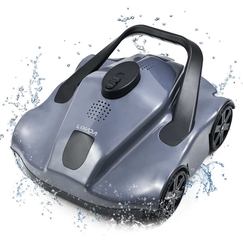 foto del prodotto ej.life robot da piscina, batteria da 5200 mah, 130 min. aspirapolvere per piscina potente e senza fili, impermeabile ipx8, adatto per piscine fuori