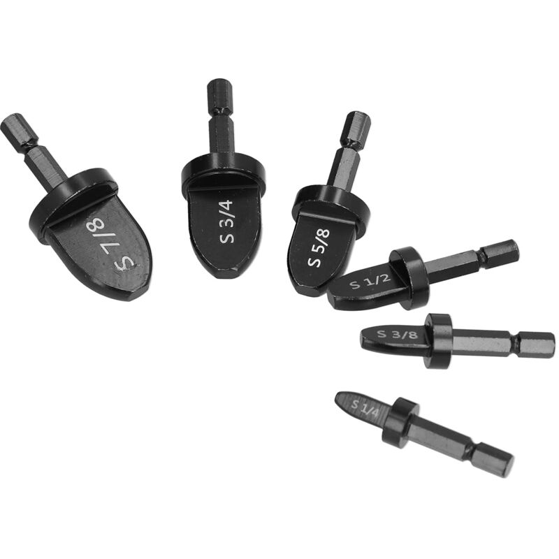 foto del prodotto ej.life set di punte per allargatubi, 6 pezzi, impugnatura esagonale, piegatubi, condizionatore, alesatore, accessori, utensile in rame, tondo