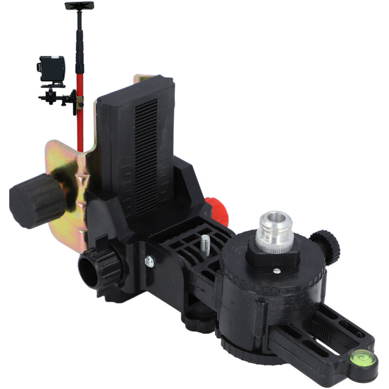 foto del prodotto ej.life staffa di livellamento, staffa solida a forma di l, supporto da parete multifunzionale, adattatore per livella laser rotazione di 360 gradi