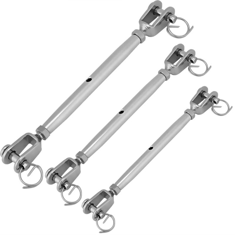 foto del prodotto ej.life tenditore, tenditore a ganascia chiusa in acciaio inox 304, tendicinghia m5 m6 m8 m10 m12 per imbarcazioni marine m5 