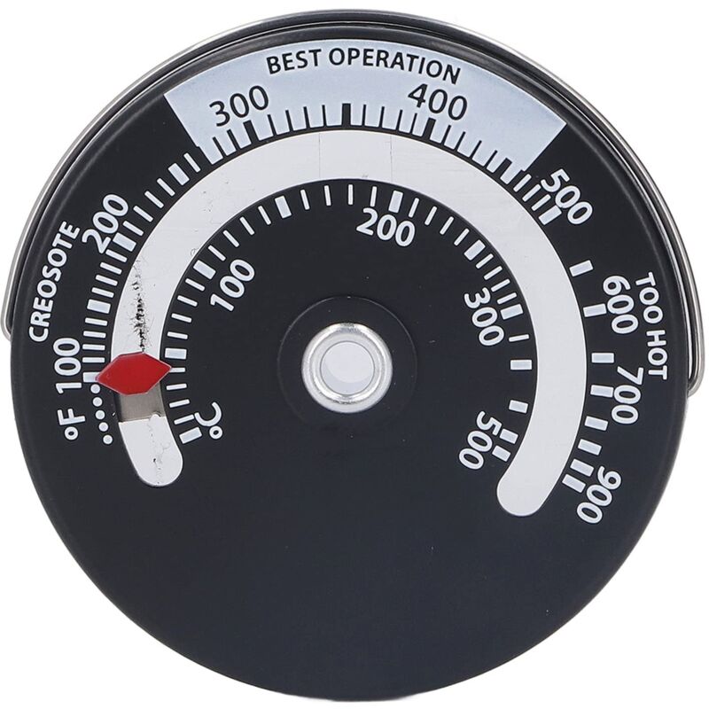 foto del prodotto ej.life termometro magnetico per stufa 0 500 quadrante in lega di alluminio termometro ad alta precisione misuratore di temperatura del forno per