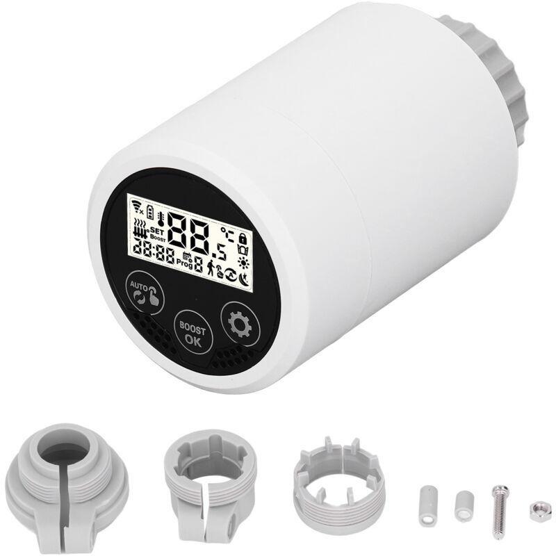 foto del prodotto ej.life valvola termostatica intelligente per radiatori, app mobile per controllo termostatico per zigbee