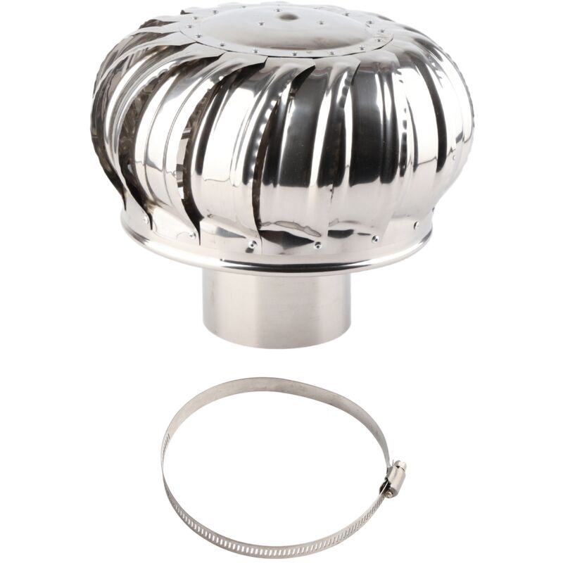 foto del prodotto ej.life ventilatore da tetto in acciaio inossidabile per turbine eoliche, per soffitta, per camino rotante, per soffitta, per sfiati sul tetto