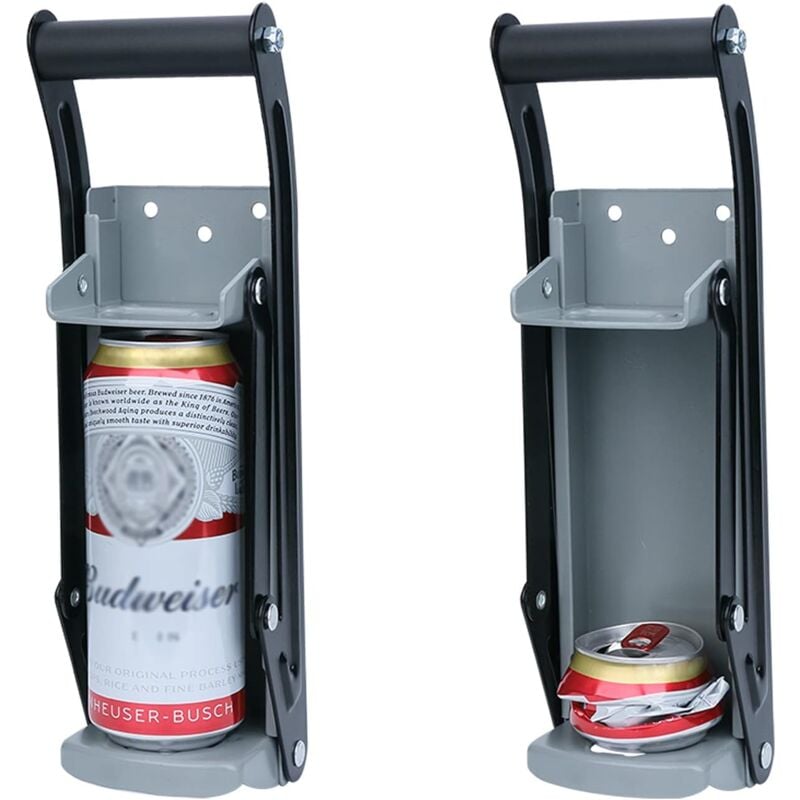 foto del prodotto ej.life wakects pressa per lattine da 16 once a parete, per lattine di birra e soda, strumento di riciclaggio ecologico con viti di montaggio,