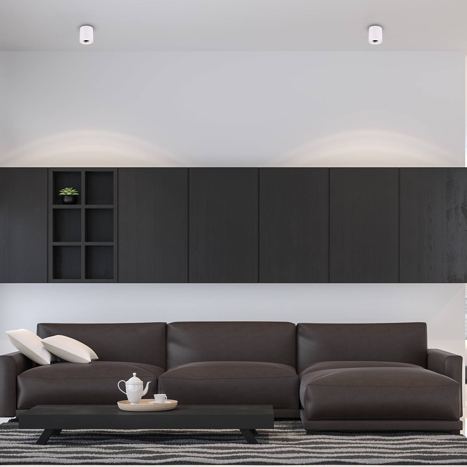 foto del prodotto eko light faretto da soffitto bima, rotondo bianco