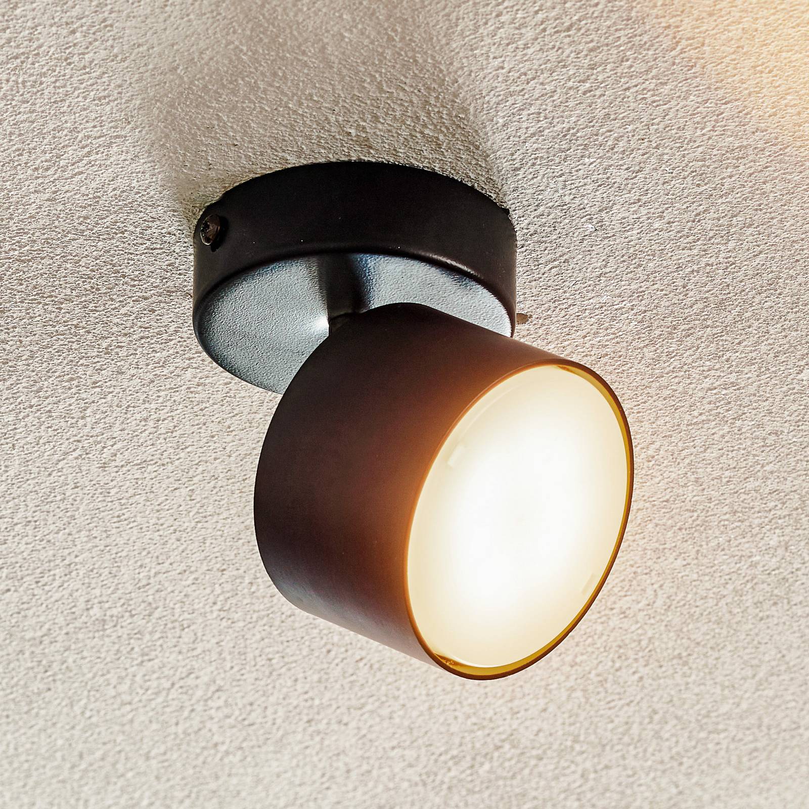 foto del prodotto eko-light faretto da soffitto cloudy 1 luce nero