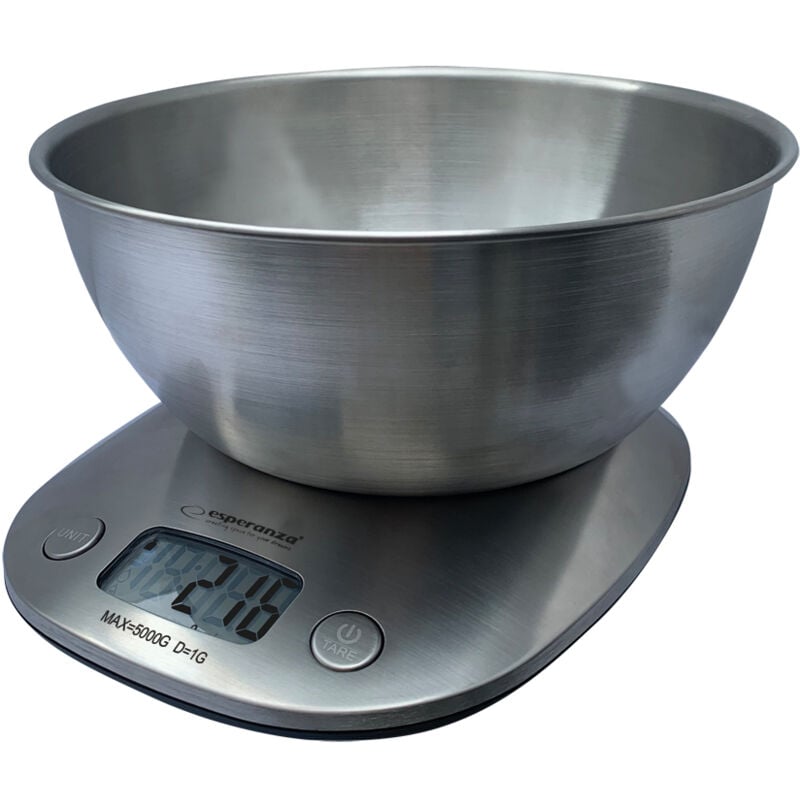 foto del prodotto eks008 bilancia elettronica da cucina con ciotola esperanza