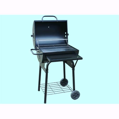 foto del prodotto el gaucho barbecue a carbone total black carrellato con coperchio e termostato texas