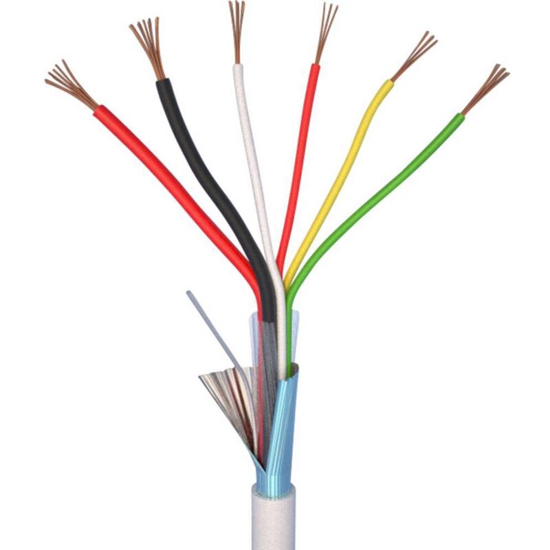 foto del prodotto elan 70i141 cavo per allarmi liyy 4 x 0.22 mm 2 x 0.5 mm bianco 10 m