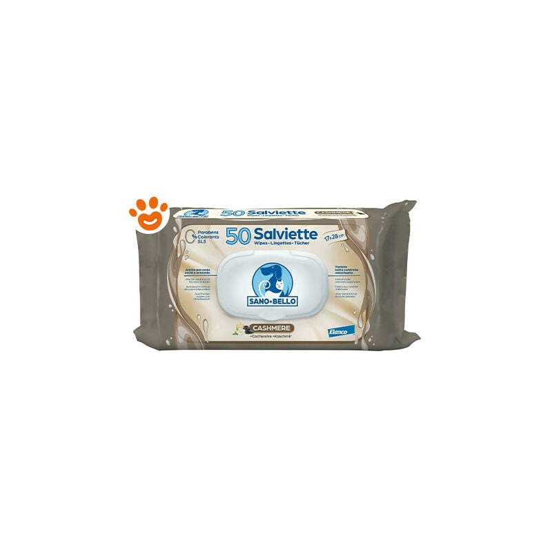 foto del prodotto elanco dog cat sano e bello salviette detergenti 50 pezzi scegli la profumazione elanco dog cat sano e bello salviette detergenti 50
