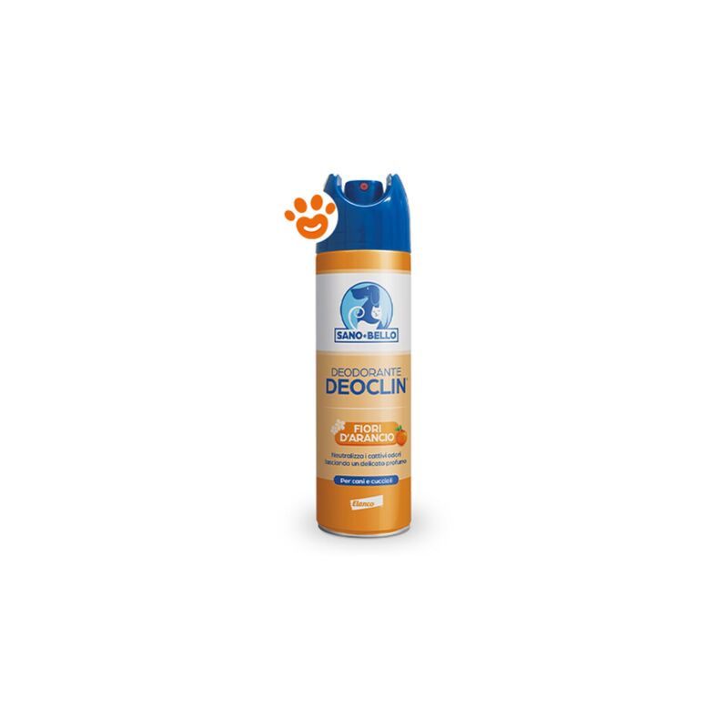 foto del prodotto elanco dog sano e bello deodorante deoclin ai fiori d arancio elanco dog sano e bello deodorante deoclin ai fiori d arancio confezione da 250 ml