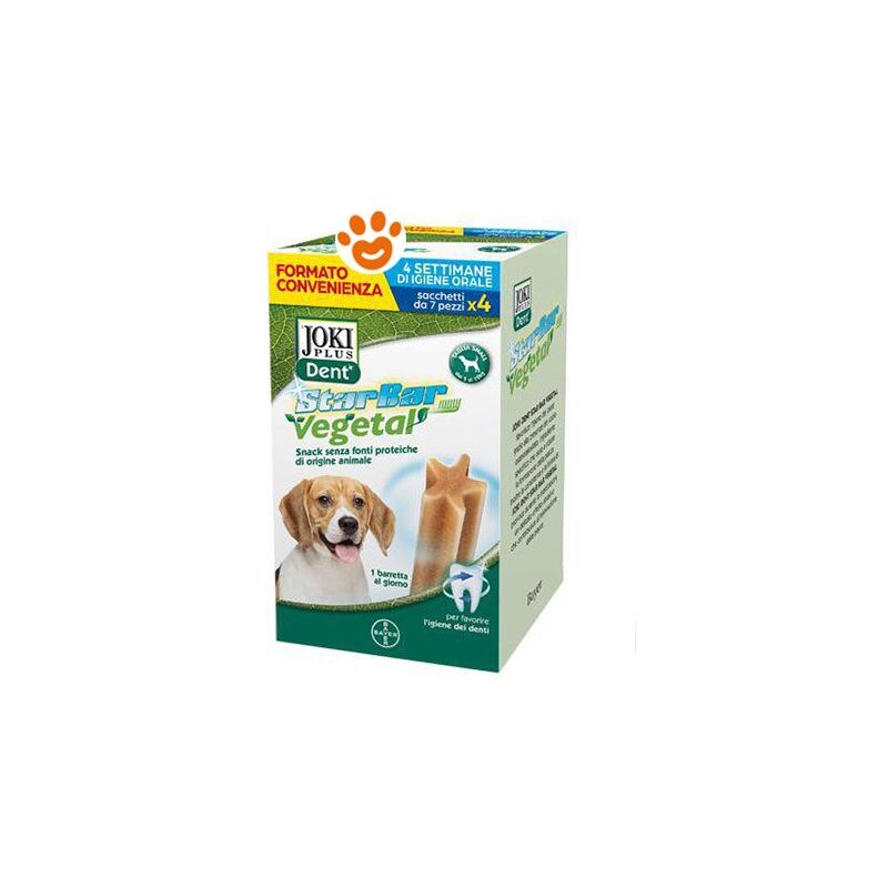foto del prodotto elanco joki plus dent star bar vegetal cane taglia small 5 12 kg elanco joki plus dent star bar vegetal cane taglia small 5 12 kg confezione