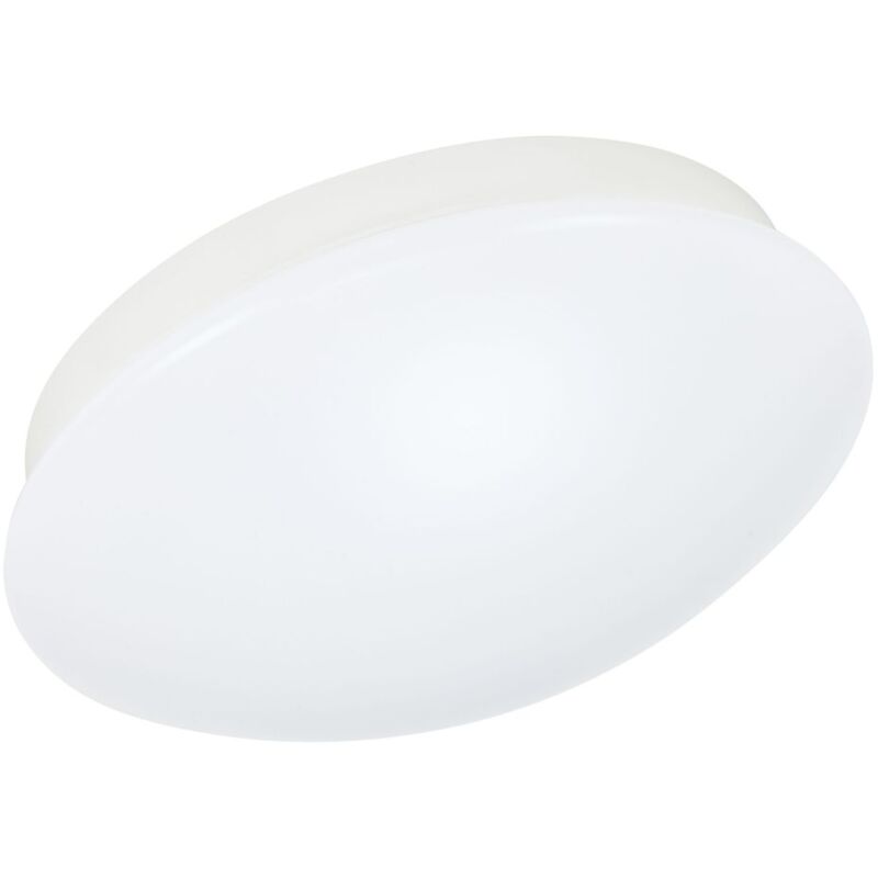 foto del prodotto elara lampada da soffitto a led per bagno, ip44 protezione dagli spruzzi d acqua, luce bianca calda, bianca, 29 x 6,5 cm briloner