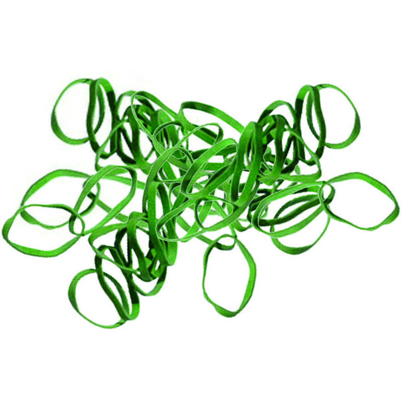 foto del prodotto elastici gomma verde mm.30 spessore mm.1,6x1,5