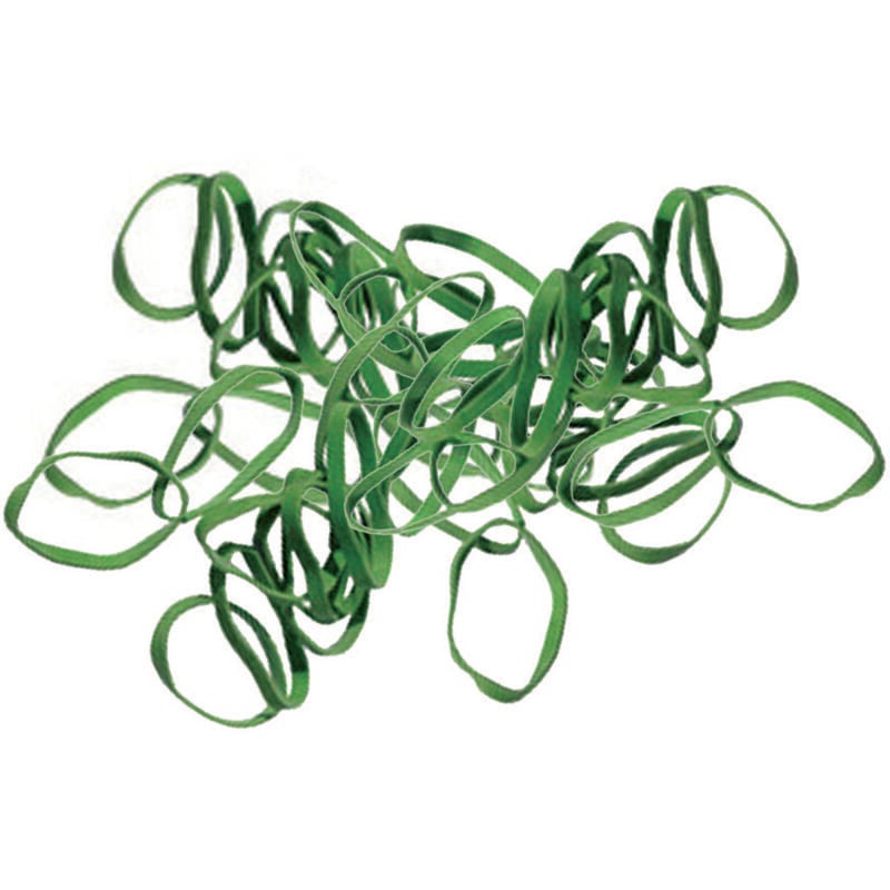 foto del prodotto elastici gomma verde mm.50 spessore mm.1,6x1,5