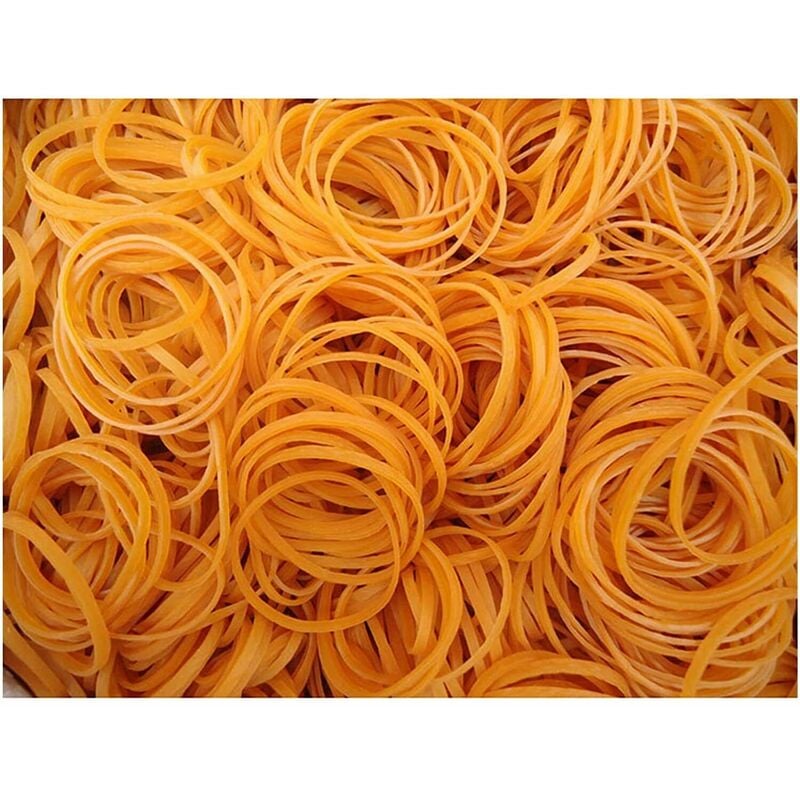 foto del prodotto elastici in gomma gialla d20 x16 mm cancelleria cipolle