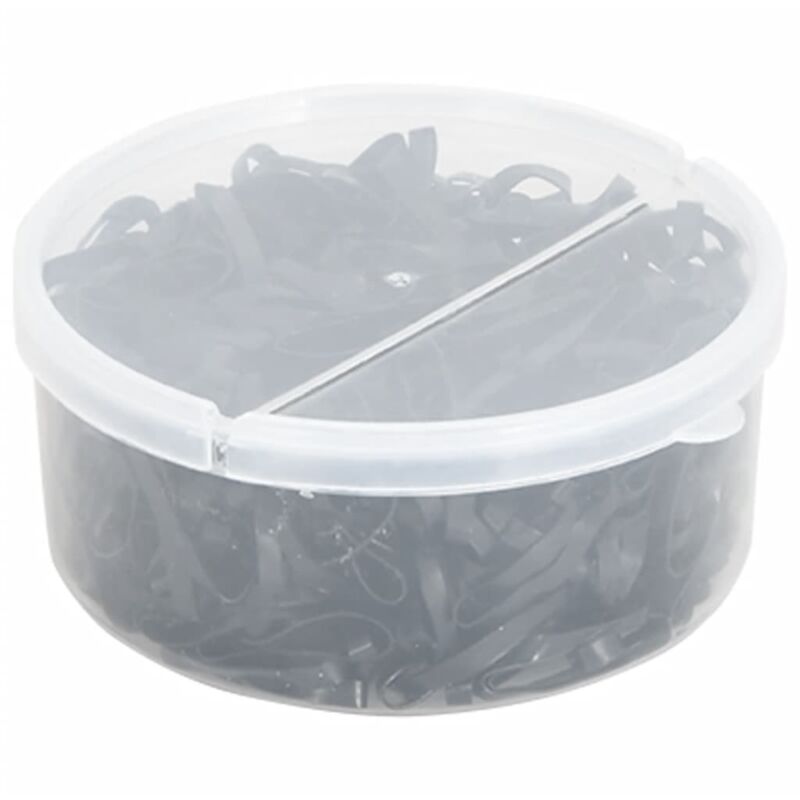 foto del prodotto elastici per trecce cavallo 500 pz neri in silicone - vidaxl
