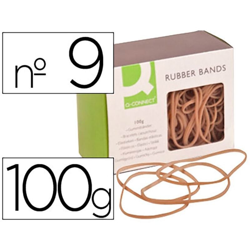 foto del prodotto elastici q-connect 100g nr. 9 90x2mm