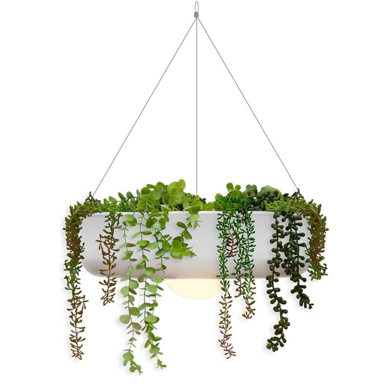 foto del prodotto elba 39 cm lampada a sospensione con luce calda a led e batteria ricaricabile. realizzata in spagna