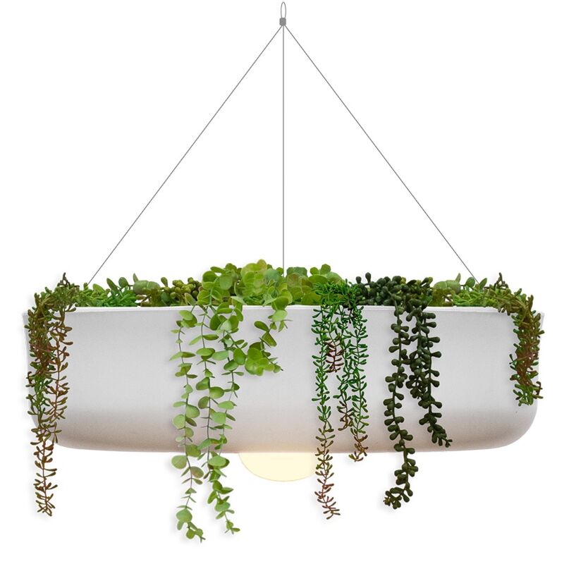 foto del prodotto elba 59 cm lampada a sospensione con luce calda a led e batteria ricaricabile. realizzata in spagna