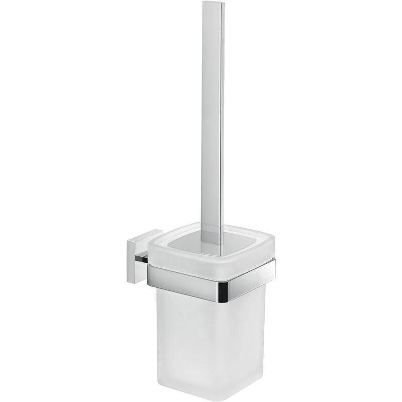 foto del prodotto elba porta scopino wc cromato a parete con ciuffo in setole codice prod 0000a0331300003 gedy