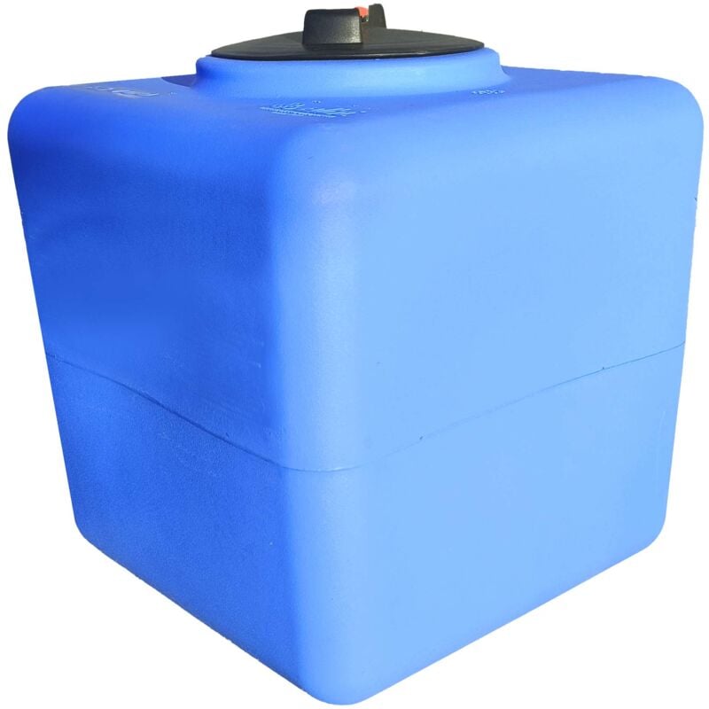 foto del prodotto elbi serbatoio acqua potabile 100l quadrato 200l, 300l rettangolare polietilene per raccolta acqua, cisterna esterno blu, per utilizzo fuori