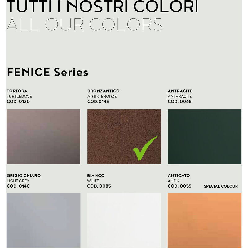 foto del prodotto elbi vaso cilindro in resina fenice 83 cm. bronzantico