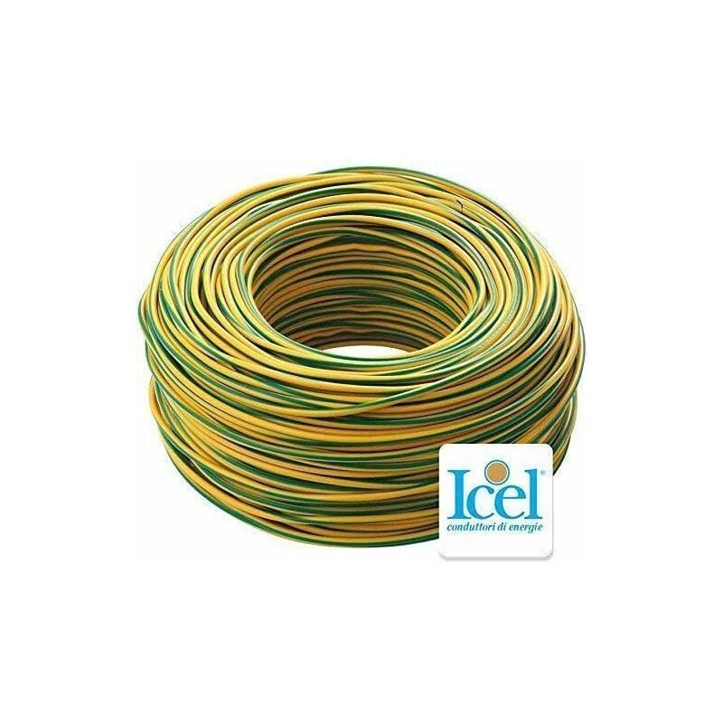 foto del prodotto electra cavo elettrico fs17, unipolare isolante, impianti elettrici, case, imprese edili, 450 750 v, 1 x 4 mm, giallo verde