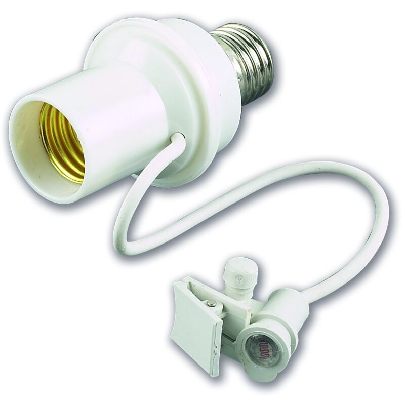 foto del prodotto electraline 58314 adattatore fotoelettrico crepuscolare, orientabile, bianco