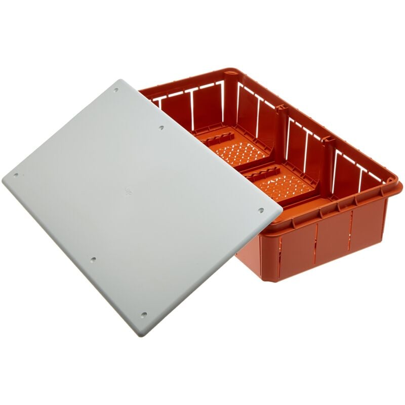 foto del prodotto electraline 60413 cassetta di derivazione da incasso, ip44, bianco arancione, 290 x 150 x 70 mm