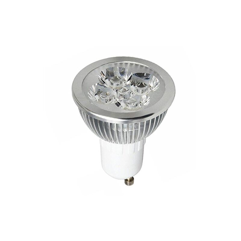foto del prodotto electraline 63248 faretto a led a risparmio energetico 5w 35w, attacco gu10, luce fredda 400 lumen