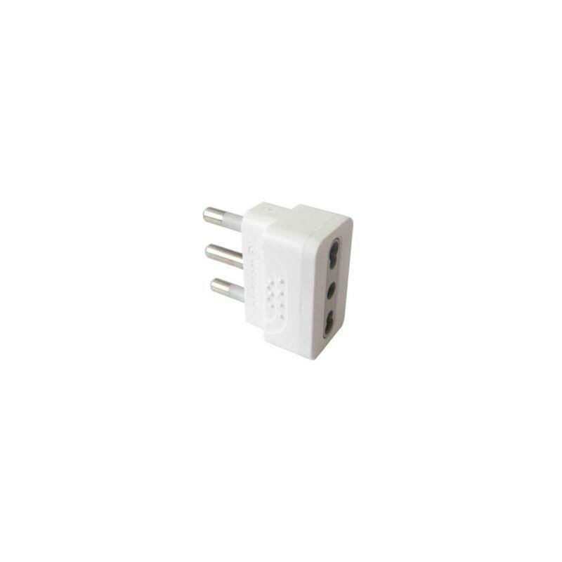 foto del prodotto electraline 71914 adattatore opaco spina 16 a, presa 10 16 a, bianco
