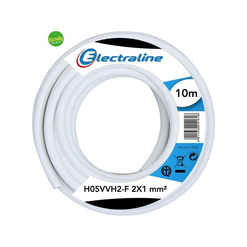 foto del prodotto electraline cavo h05vvh2 f 2x1mm 10mt bianco