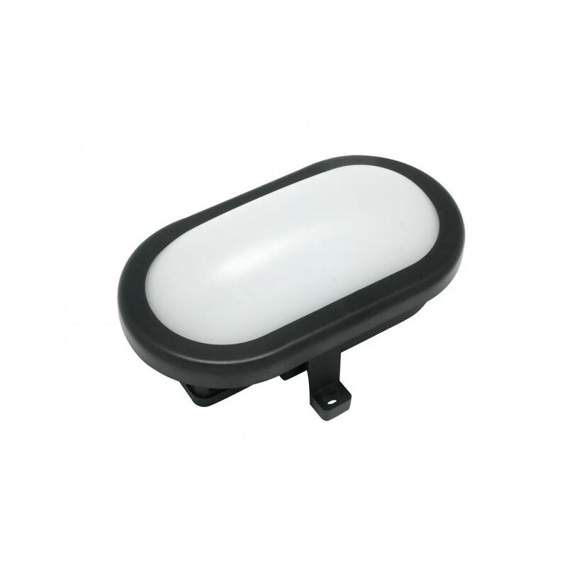 foto del prodotto electraline led obl ovale 10w, 4000k, luce calda 700 lm, 120x180x80, nero