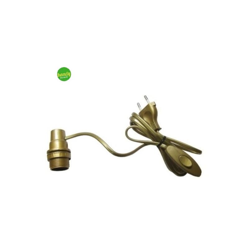 foto del prodotto electraline portalampada e14 spina lat. oro