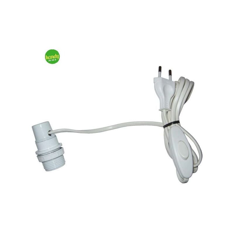 foto del prodotto electraline portalampada e27 spina lat. bianco