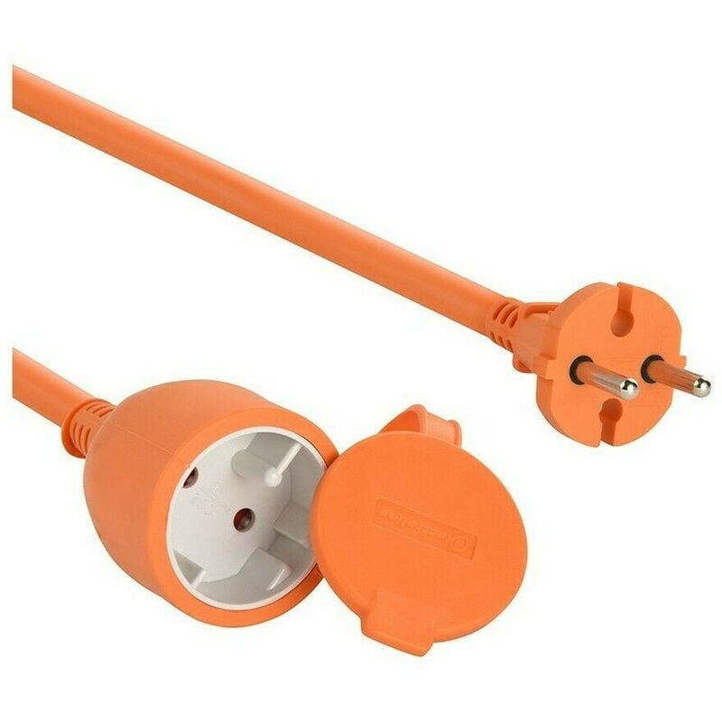 foto del prodotto electraline prolunga da esterno 20 m arancione 01354 cavo 2 1,5 mm 
