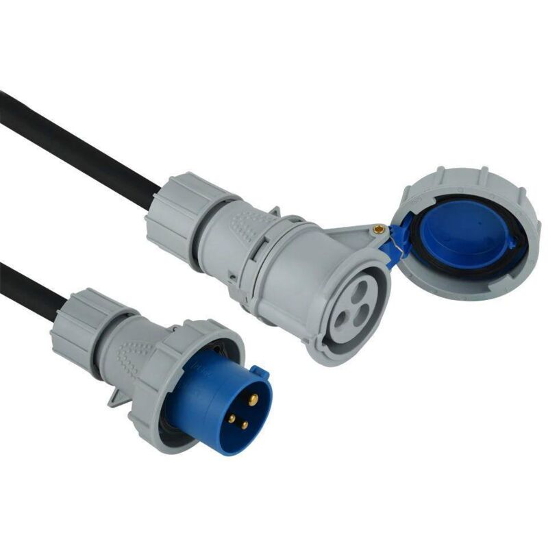 foto del prodotto electraline prolunga industriale con cavo in gomma ip67 16a 2p t 200 250v 20 mt