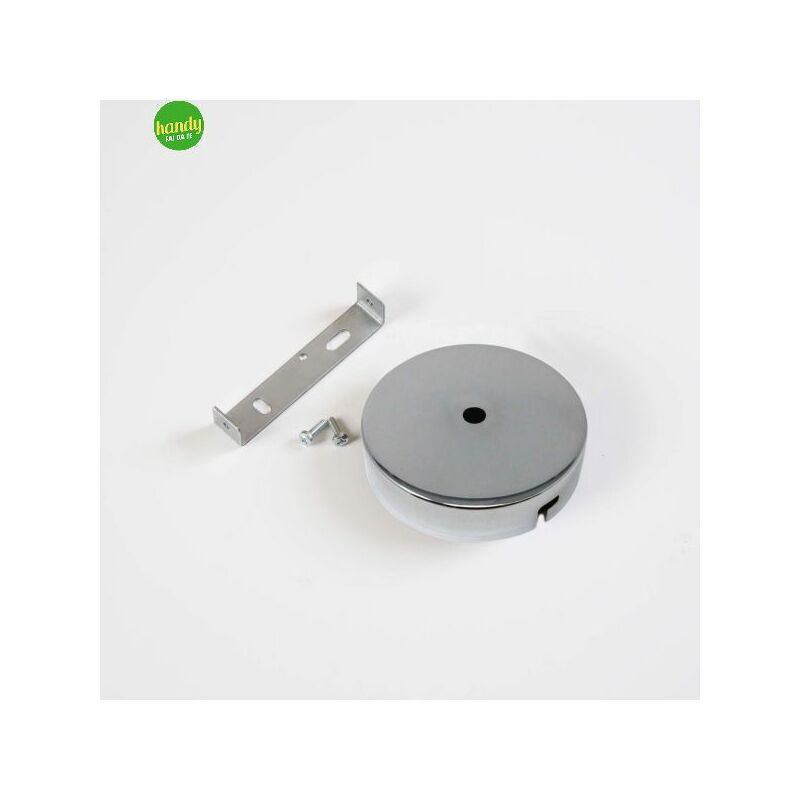 foto del prodotto electraline rosone cromo elecrtaline 100mm con staffa