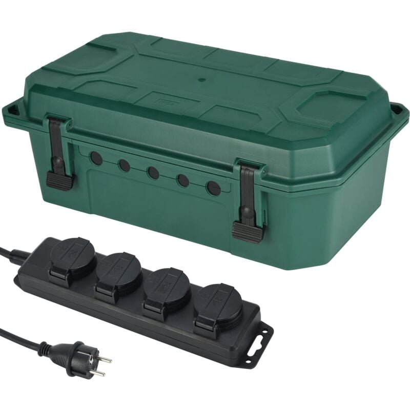 foto del prodotto electraline scatola impermeabile ip54 con multipresa 300181