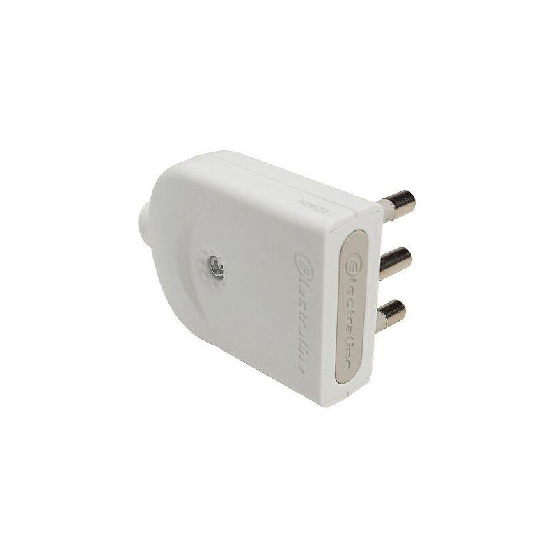foto del prodotto electraline spina mobile orientabile 16a 2p t bianco