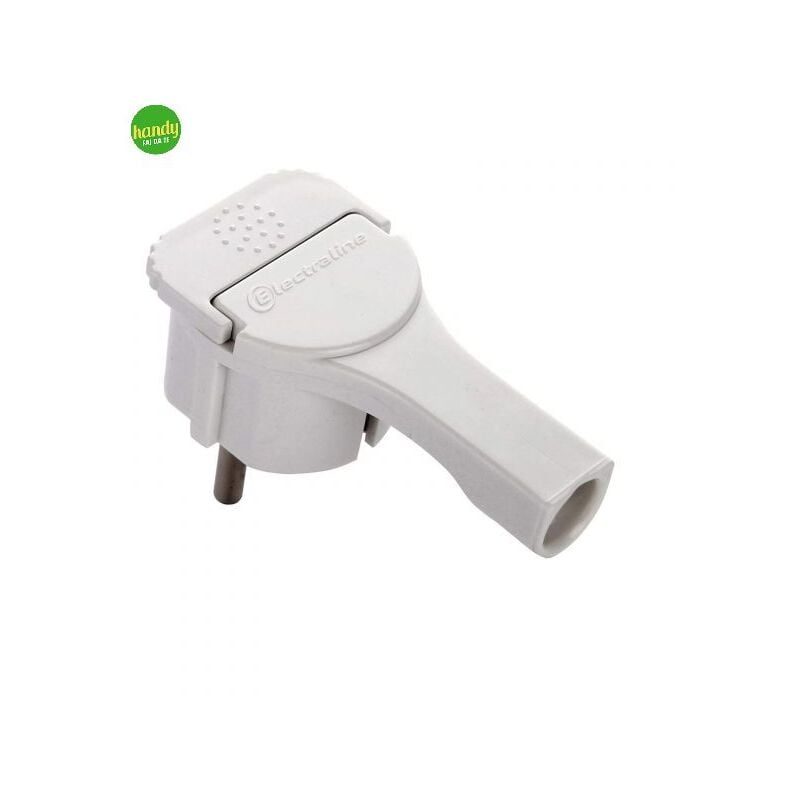foto del prodotto electraline spina schuko extrapiatta 90 bianco