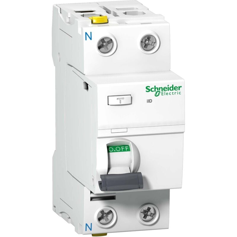 foto del prodotto electric a9z20216 interruttore differenziale iid, 2p, 16 a, 10 ma, tipo a, bianco, 2 polig schneider