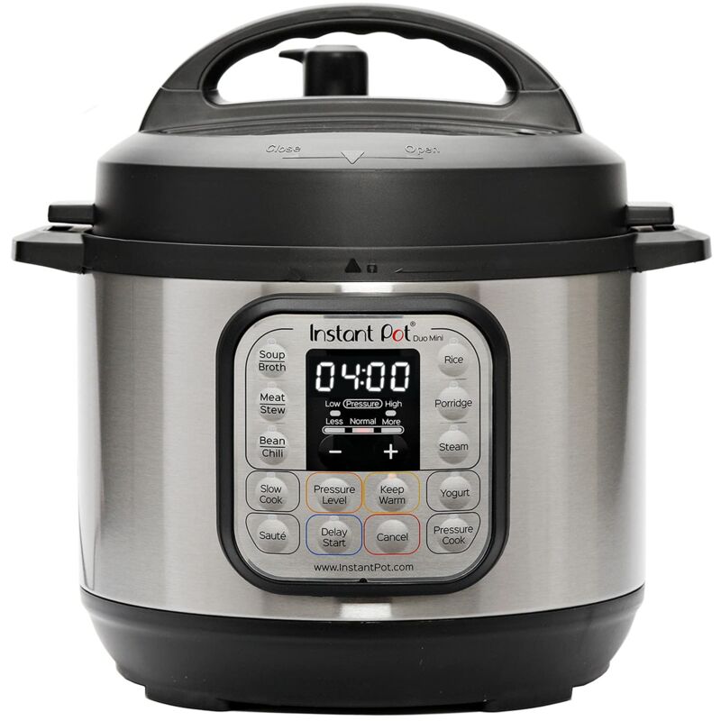foto del prodotto electric pressure cooker duo mini 3l, 7 in 1 multi cooker, stainless steel pressure cooker, 700 w instant pot