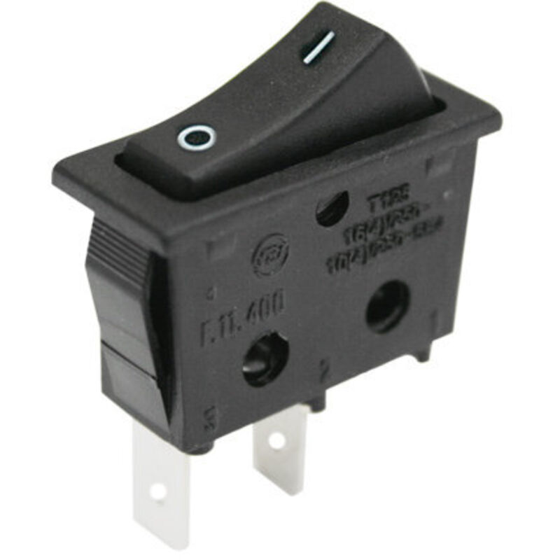 foto del prodotto electro dh interruttore a bilanciere on off unipolare 16a nero 11,400 in